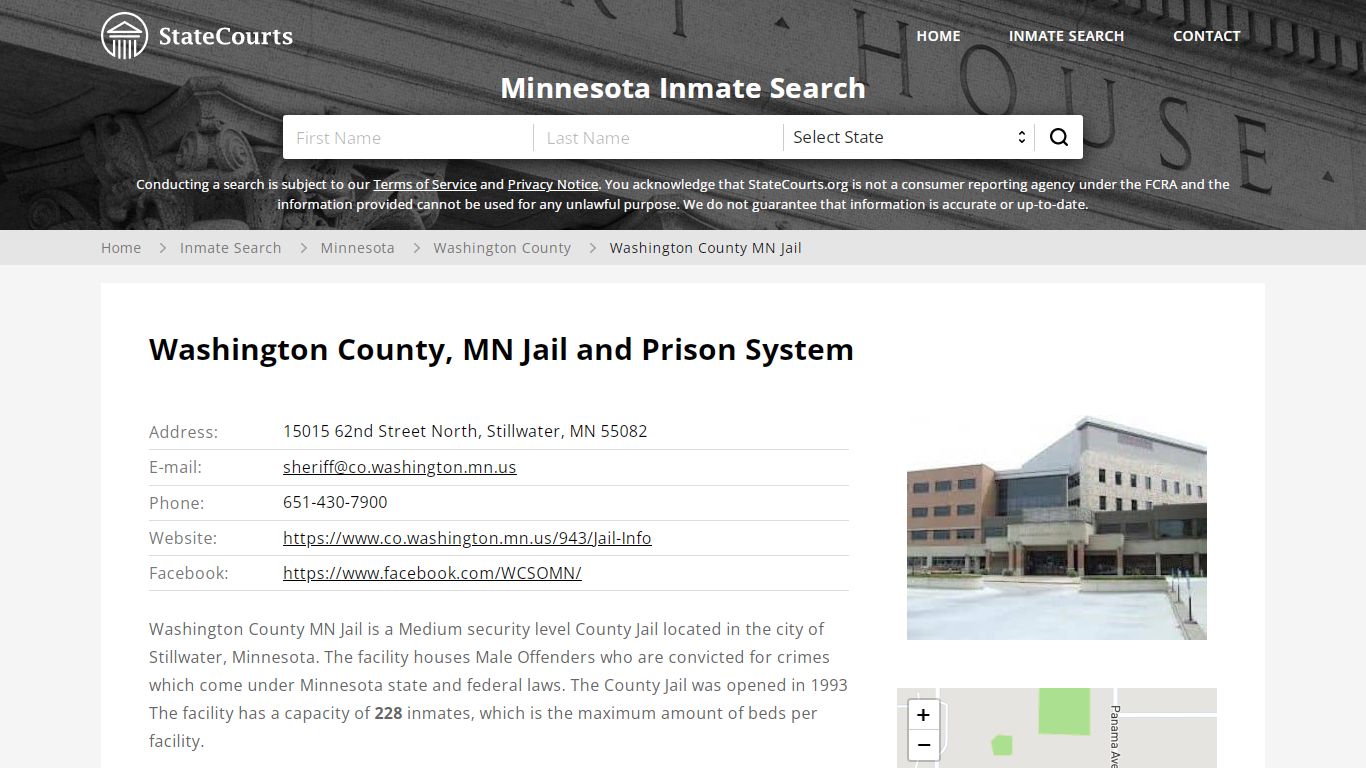Washington County, MN Jail and Prison System - State Courts